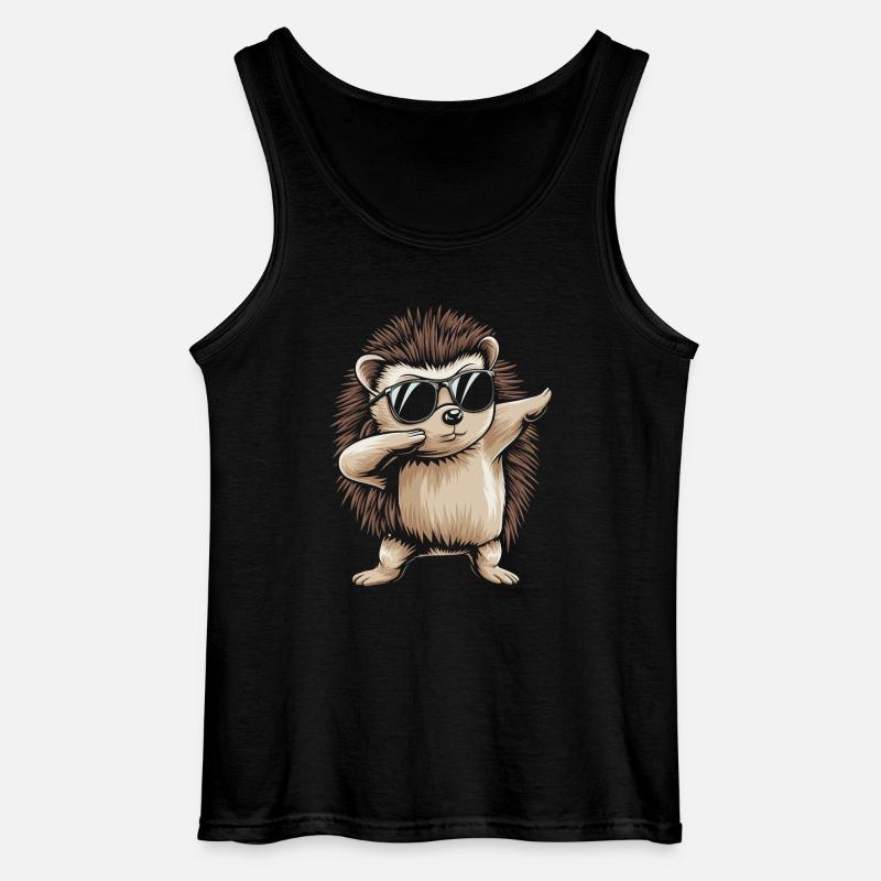 Igel - Gildan Männer Tank Top - Schwarz
