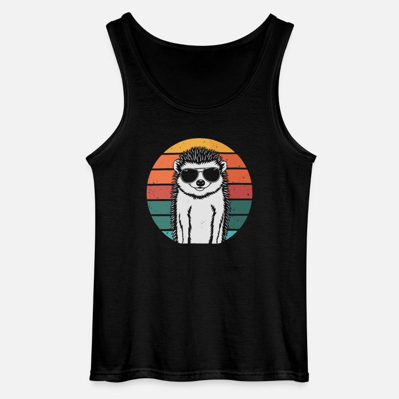Igel - Gildan Männer Tank Top - Schwarz