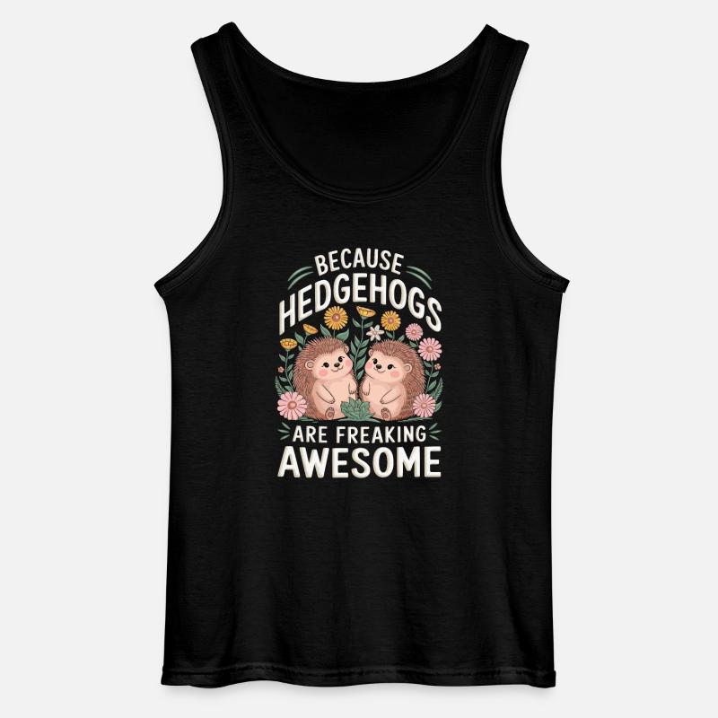Igel - Gildan Männer Tank Top - Schwarz