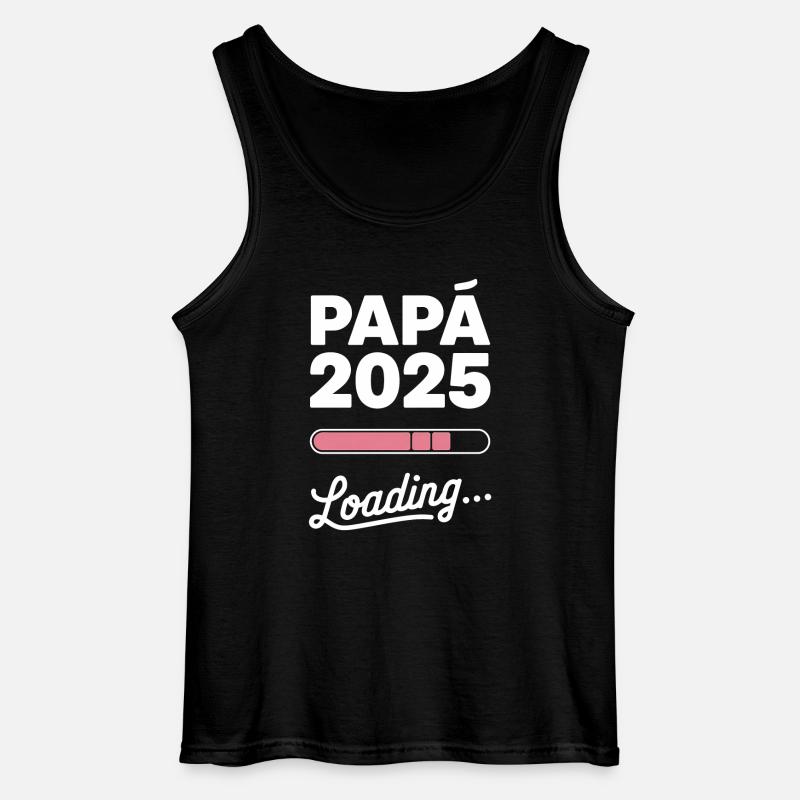 Neues Papa-Geschenk 2025 Loading - Gildan Männer Tank Top - Schwarz
