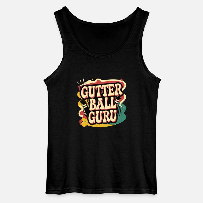Gutter Ball Guru 10 - Gildan Männer Tank Top - Schwarz