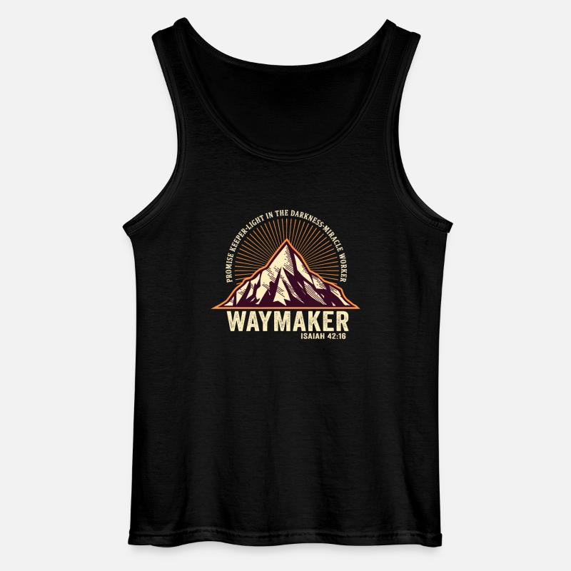 Wegweiser, Versprechenshüter, Wundertäter - Gildan Männer Tank Top - Schwarz