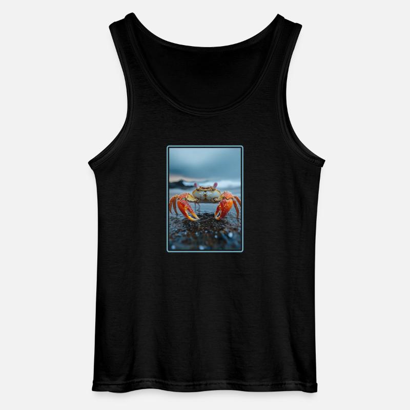 Krabbe Krabben - Gildan Männer Tank Top - Schwarz