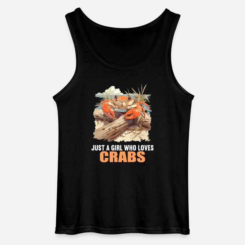 Krabbe Krabben - Gildan Männer Tank Top - Schwarz