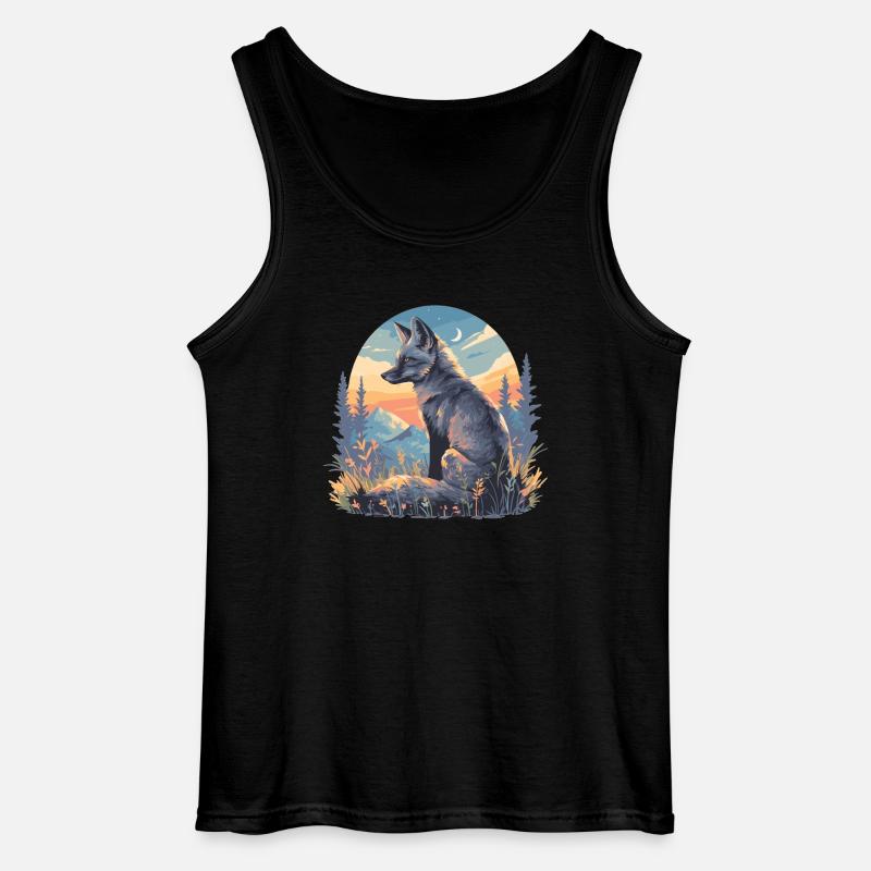 Graufüchse Graufuchs - Gildan Männer Tank Top - Schwarz