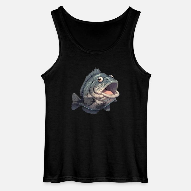 Zackenbarsche Zackenbarsch - Gildan Männer Tank Top - Schwarz