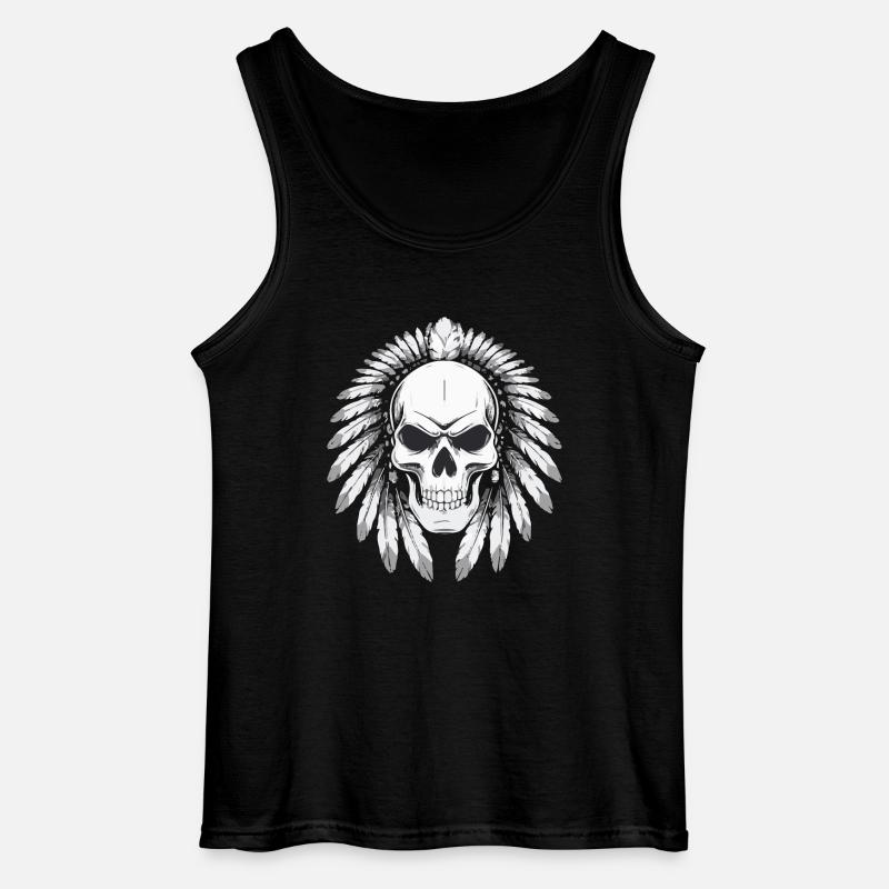 GRIM STIL - Gildan Männer Tank Top - Schwarz