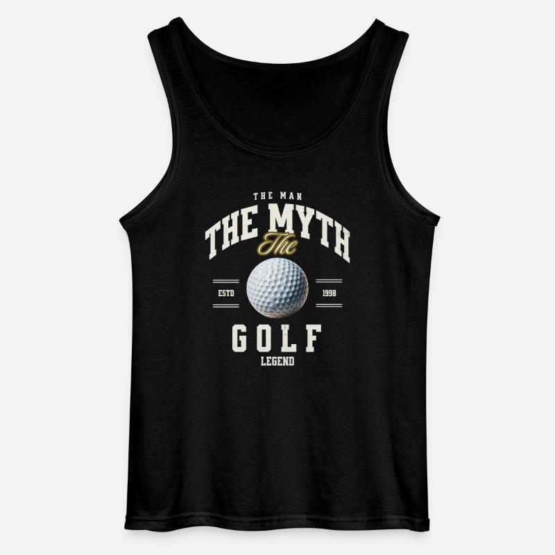 Golf - Gildan Männer Tank Top - Schwarz
