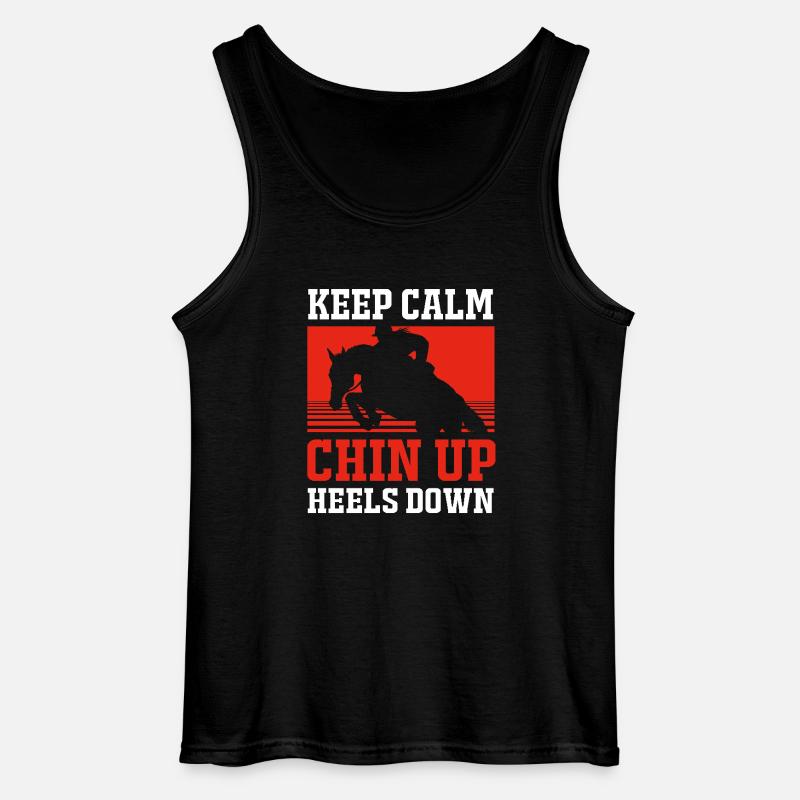Springreiten Springpferd - Gildan Männer Tank Top - Schwarz