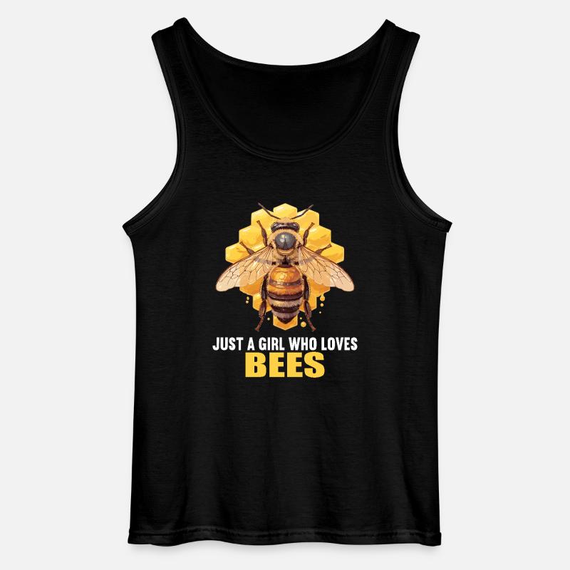 Bees Bee - Gildan Men’s Tank Top - black