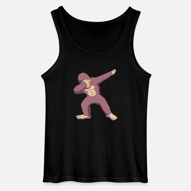 Gorilla - Gildan Männer Tank Top - Schwarz