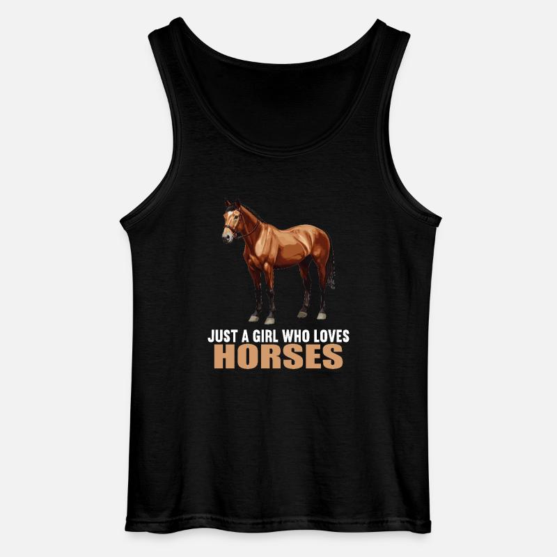 Pferde Pferd - Gildan Männer Tank Top - Schwarz