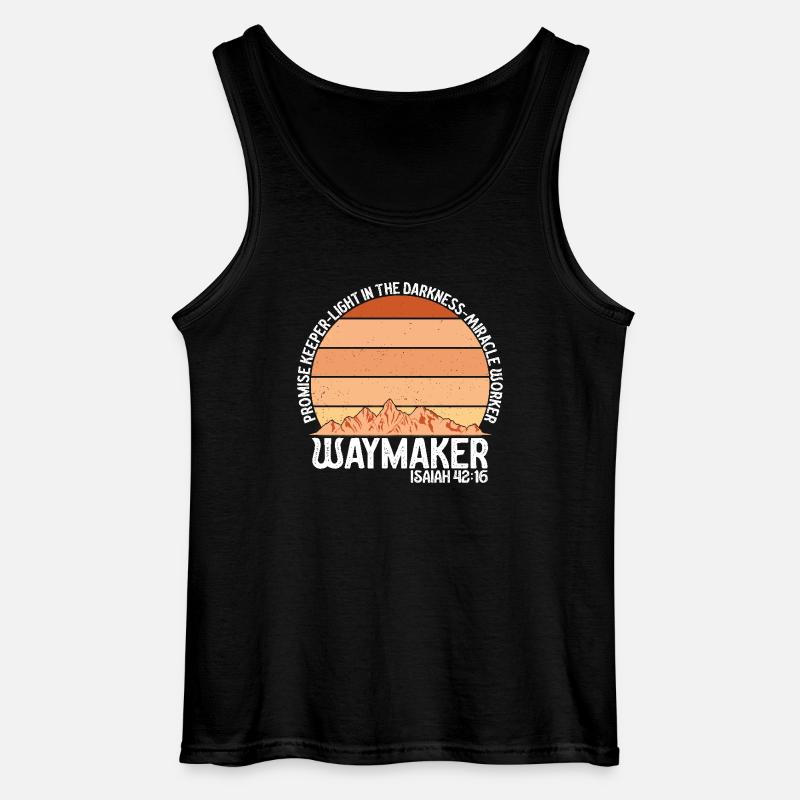 Wegweiser, Versprechenshüter, Wundertäter - Gildan Männer Tank Top - Schwarz