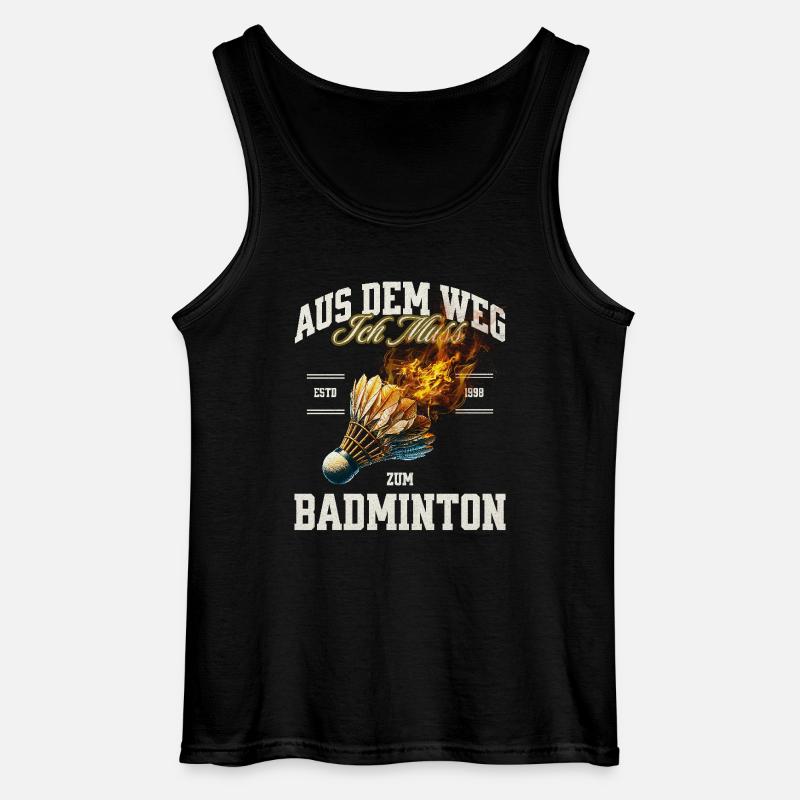 Badminton - Gildan Männer Tank Top - Schwarz