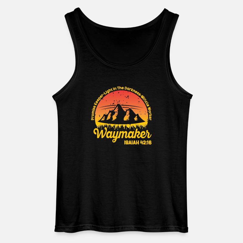 Wegweiser, Versprechenshüter, Wundertäter - Gildan Männer Tank Top - Schwarz