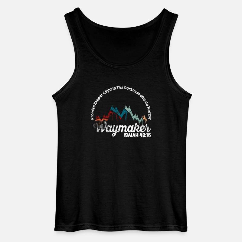 Wegweiser, Versprechenshüter, Wundertäter - Gildan Männer Tank Top - Schwarz