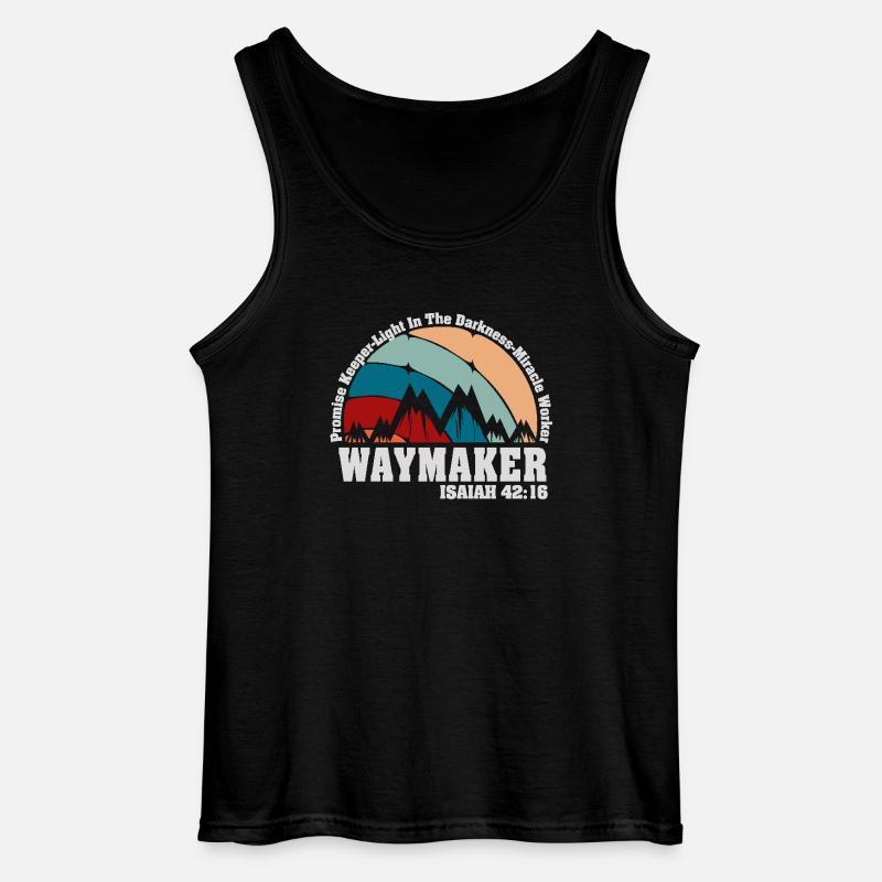 Wegweiser, Versprechenshüter, Wundertäter - Gildan Männer Tank Top - Schwarz