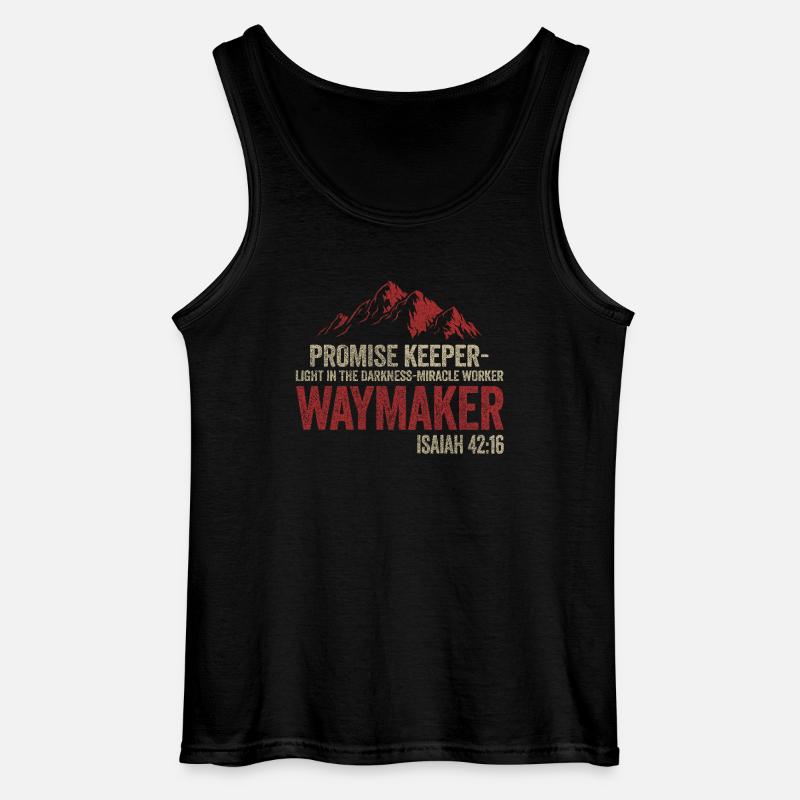 Wegweiser, Versprechenshüter, Wundertäter - Gildan Männer Tank Top - Schwarz