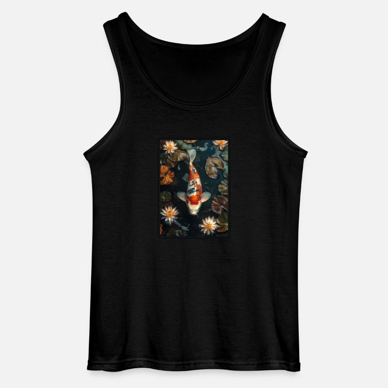 Kois Koi Karpfen - Gildan Männer Tank Top - Schwarz