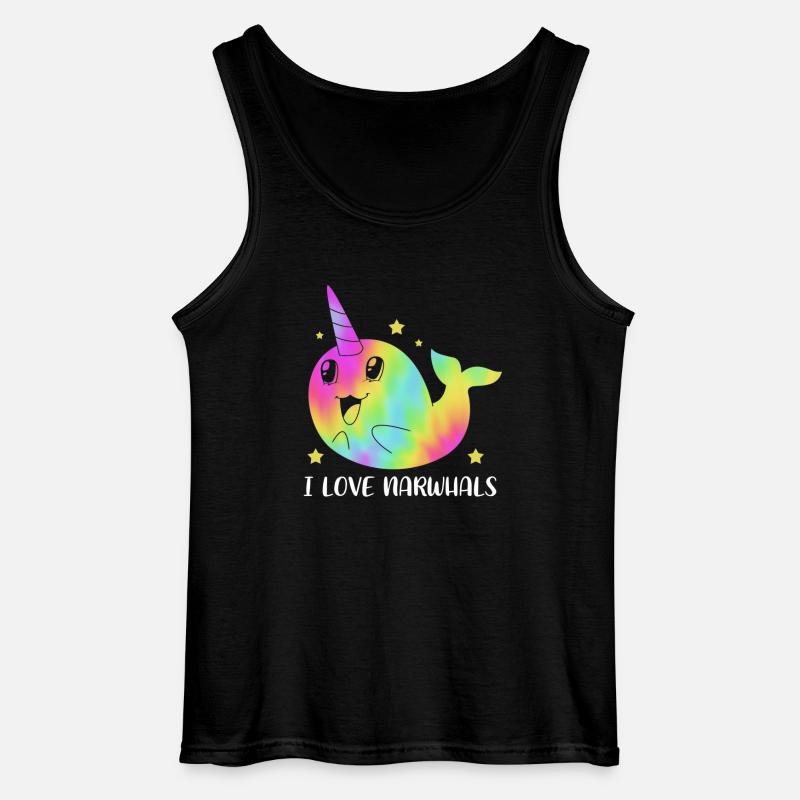 Narwal - Gildan Männer Tank Top - Schwarz
