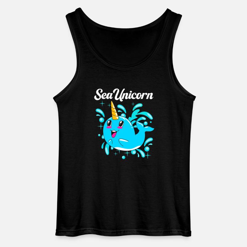 Narwal - Gildan Männer Tank Top - Schwarz