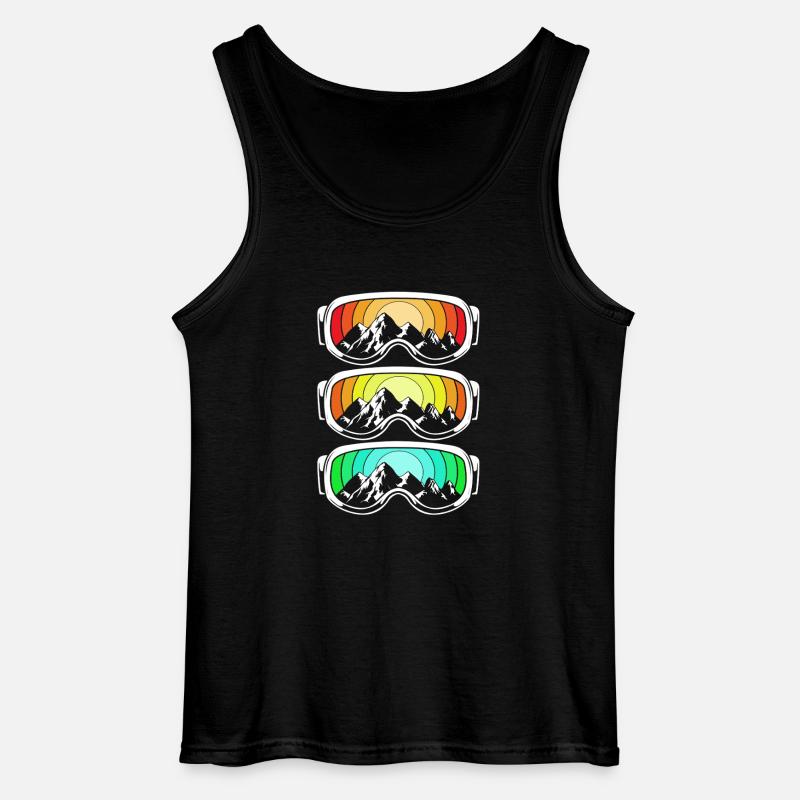 Ski Skiurlaub - Gildan Männer Tank Top - Schwarz