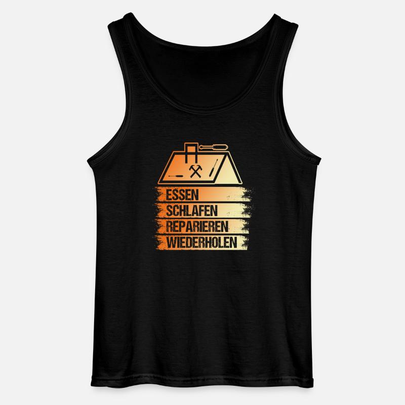 Dachdeckermeister Dachdecker - Gildan Männer Tank Top - Schwarz
