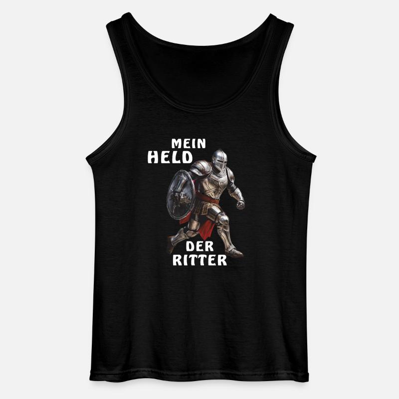MEIN HELD DER RITTER - Gildan Männer Tank Top - Schwarz