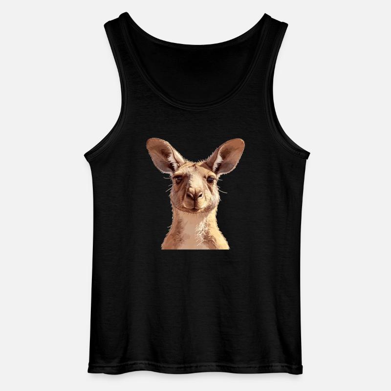 Kängurus Känguru - Gildan Männer Tank Top - Schwarz