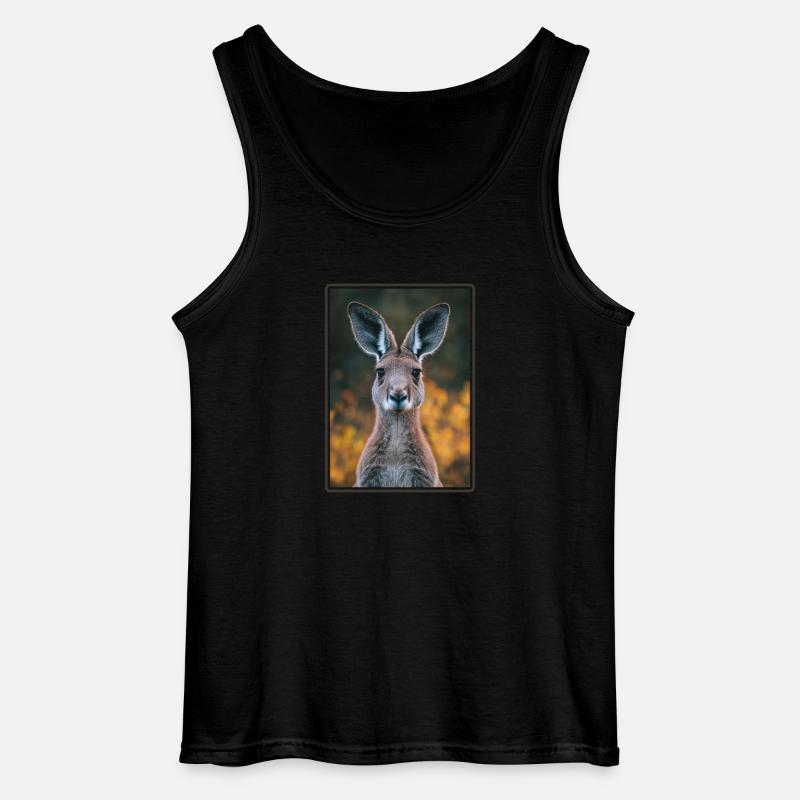 Kängurus Känguru - Gildan Männer Tank Top - Schwarz