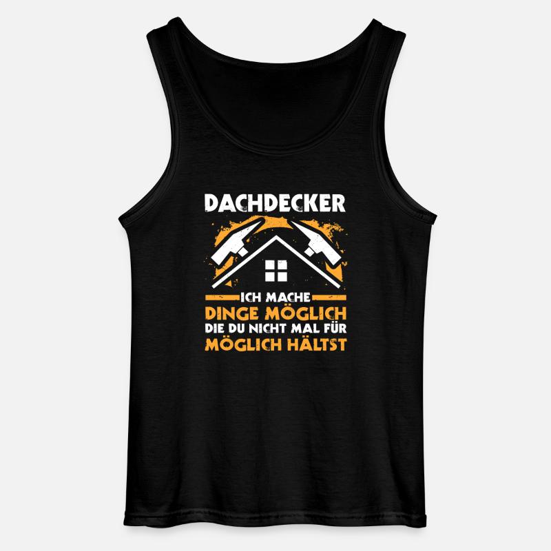 Master Roofer Roofer - Gildan Men’s Tank Top - black