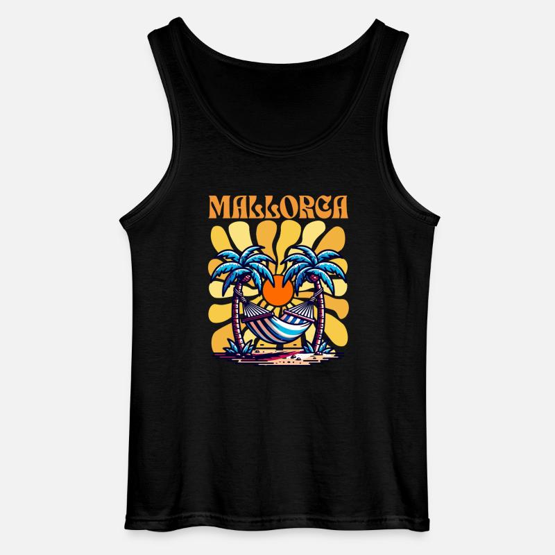 Mallorca - Gildan Männer Tank Top - Schwarz