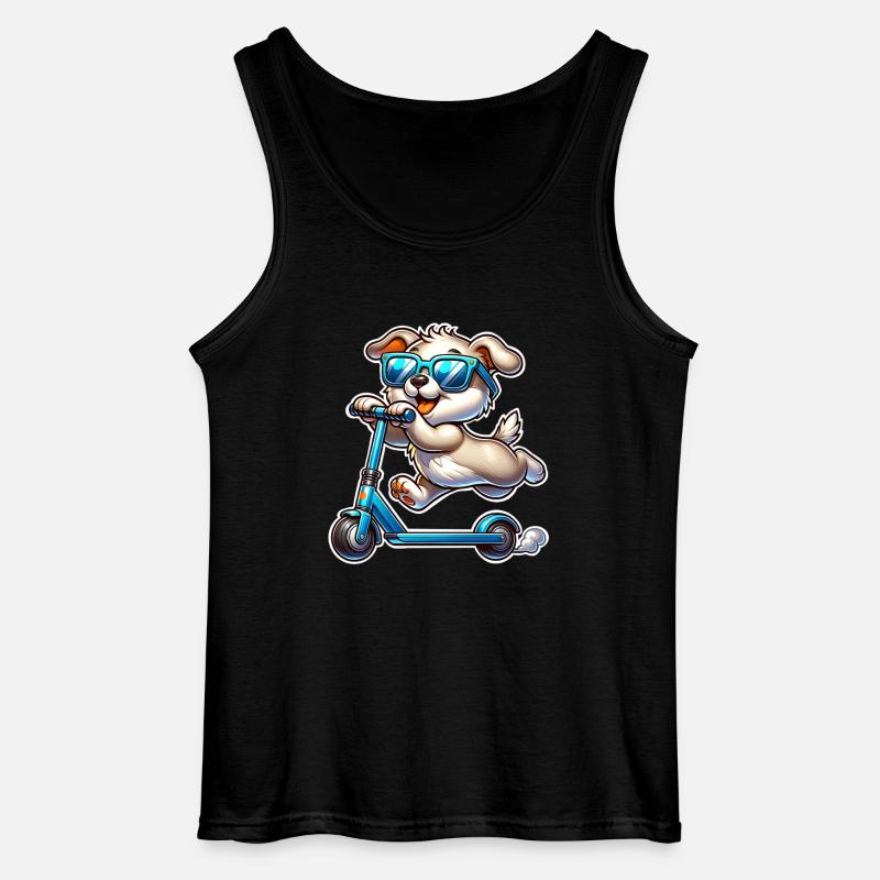 Kick Scooters E-Scooters E-Scooters - Gildan Men’s Tank Top - black