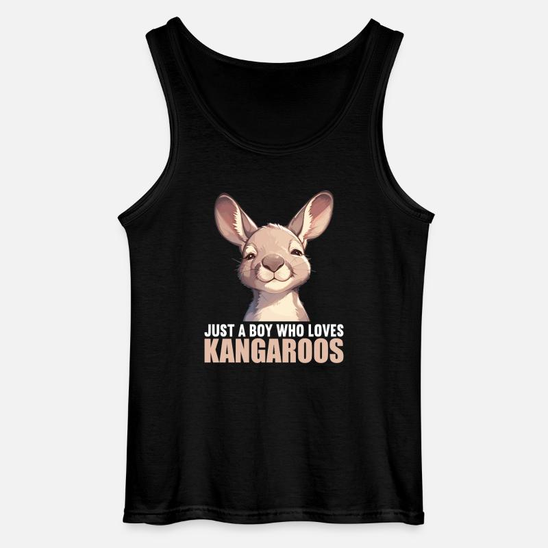 Kängurus Känguru - Gildan Männer Tank Top - Schwarz