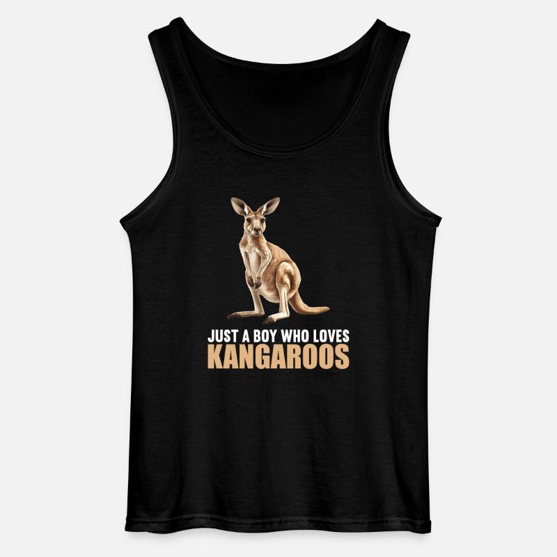 Kängurus Känguru - Gildan Männer Tank Top - Schwarz