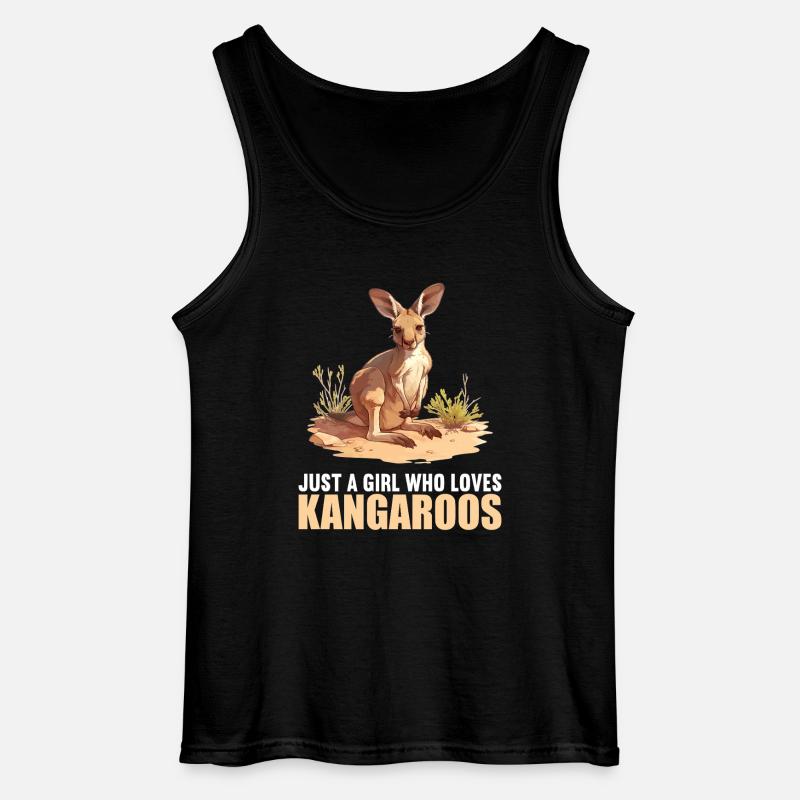 Kängurus Känguru - Gildan Männer Tank Top - Schwarz
