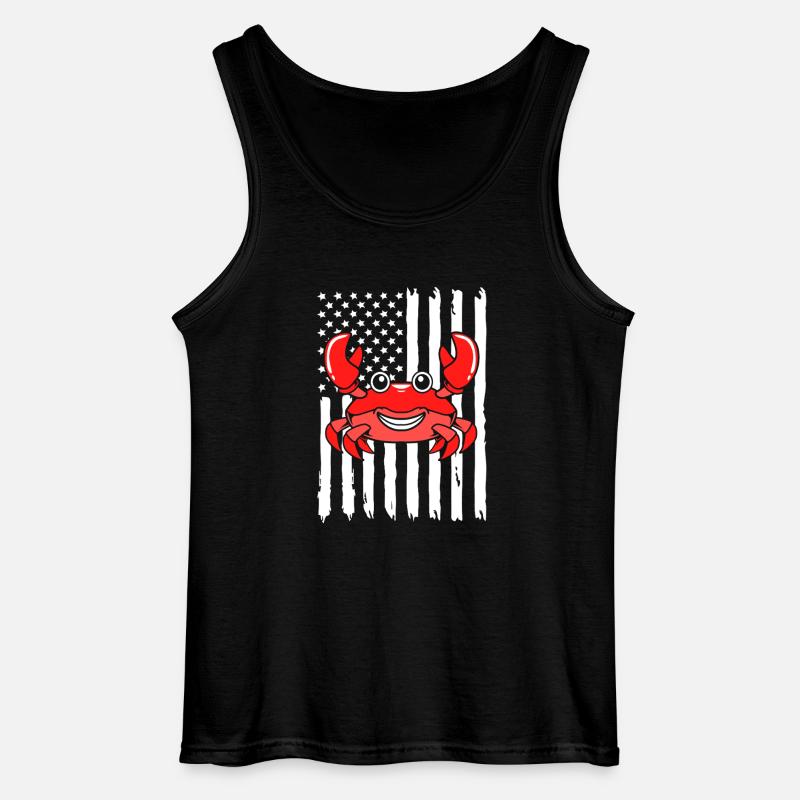 Krabbe - Gildan Männer Tank Top - Schwarz