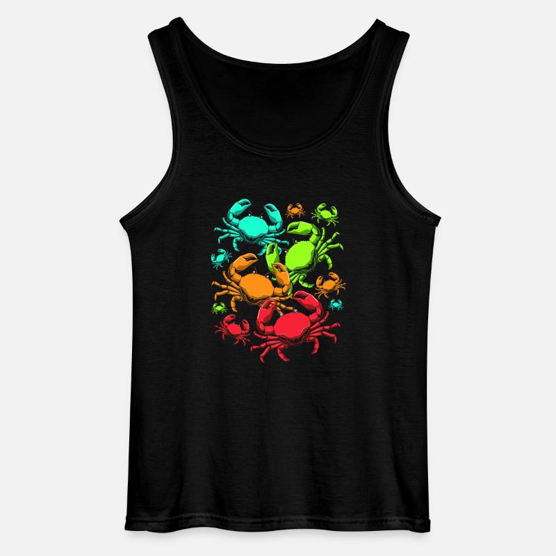 Krabbe - Gildan Männer Tank Top - Schwarz