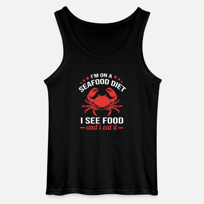 Krabbe - Gildan Männer Tank Top - Schwarz