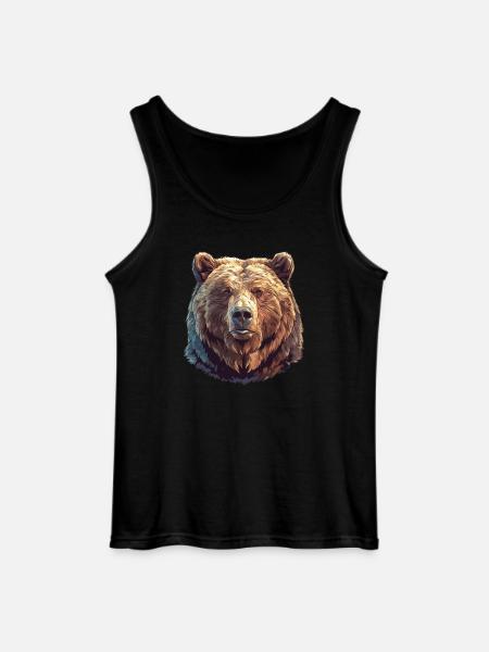 Kodiak Bear Kodiak Bear - Gildan Men’s Tank Top - black