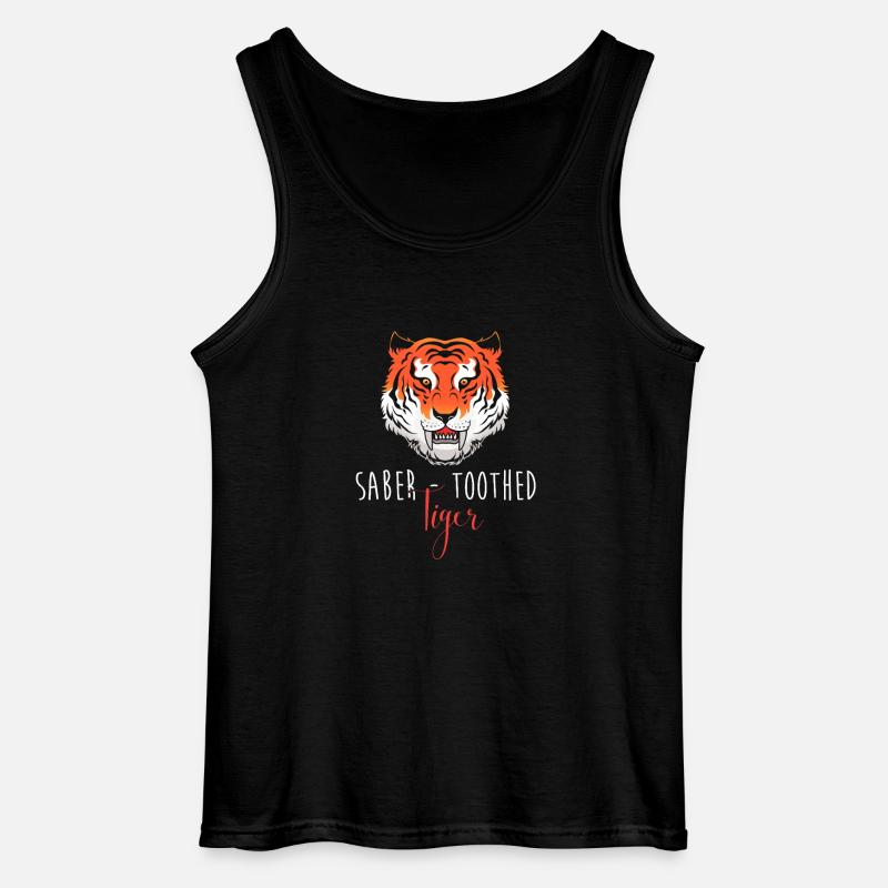 Säbelzahntiger - Gildan Männer Tank Top - Schwarz