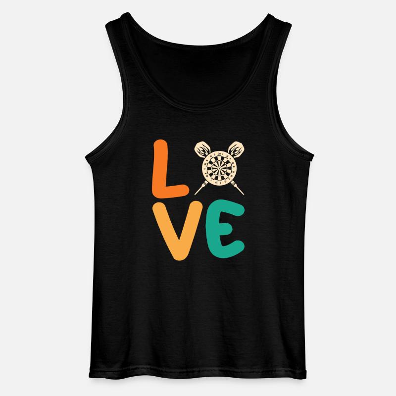 Darts player Darts - Gildan Men’s Tank Top - black