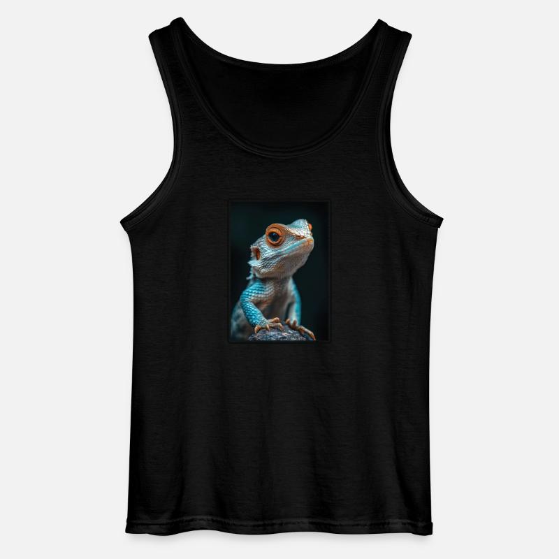 Eidechsen Eidechse - Gildan Männer Tank Top - Schwarz