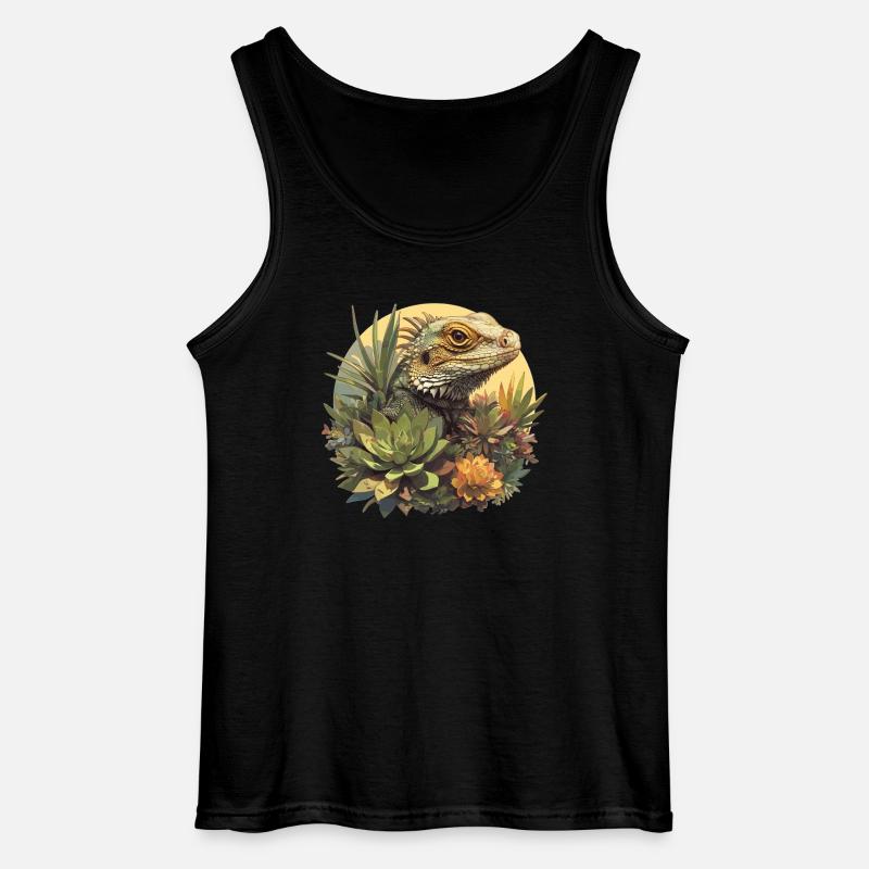 Eidechsen Eidechse - Gildan Männer Tank Top - Schwarz