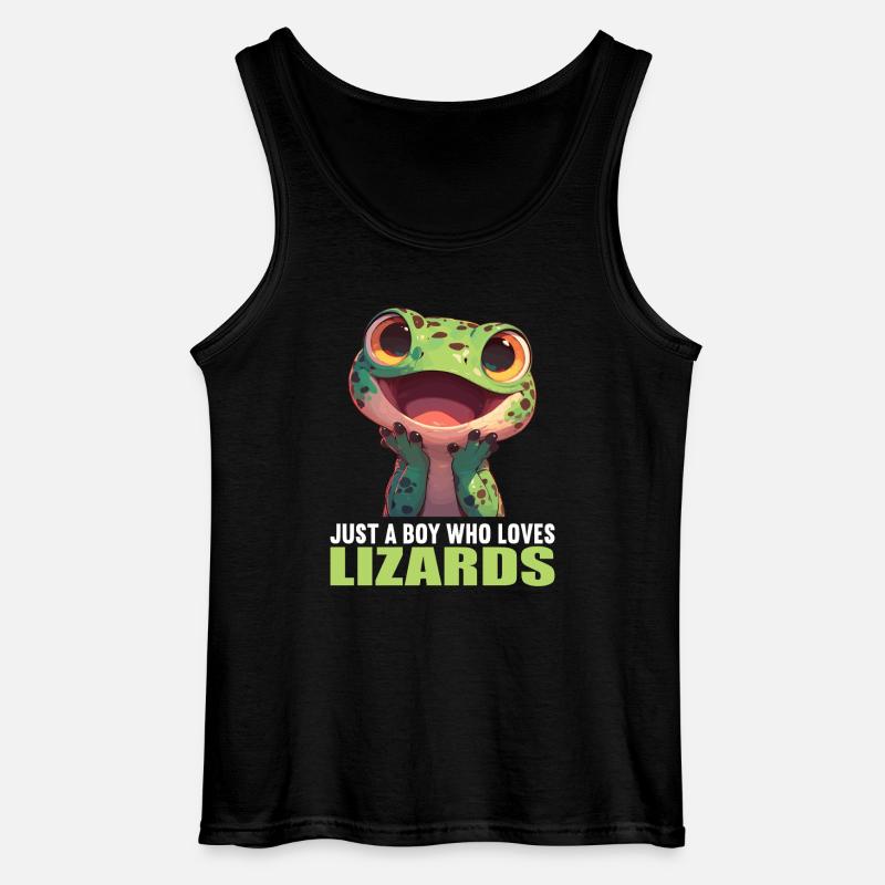 Eidechsen Eidechse - Gildan Männer Tank Top - Schwarz