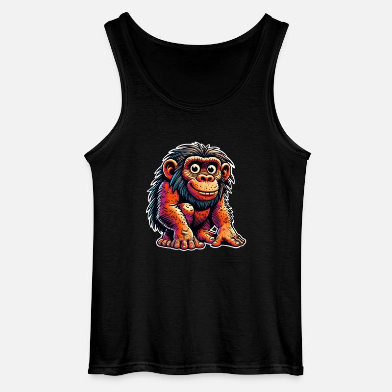 Neandertaler - Gildan Männer Tank Top - Schwarz