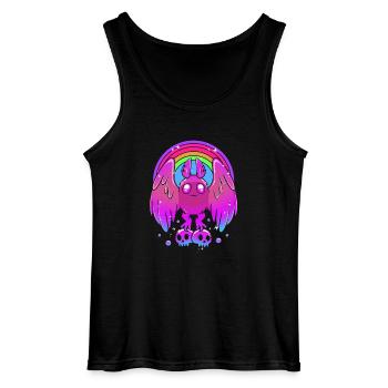 Mothman - Gildan Men’s Tank Top - black - Front - AI Model Male 185 dark (185cm)