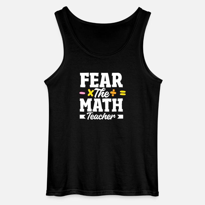 Math Teacher Math Gift - Gildan Men’s Tank Top - black