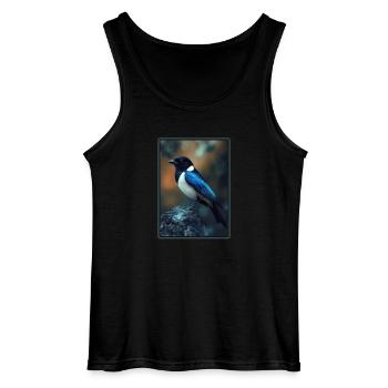 Elstern Elster - Gildan Männer Tank Top - Schwarz - Vorne - AI Model Male 185 dark (185cm)