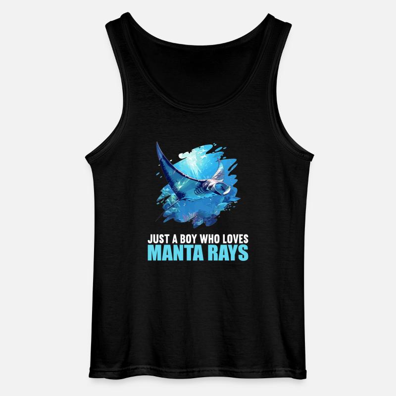 Mantas Manta Rochen - Gildan Männer Tank Top - Schwarz